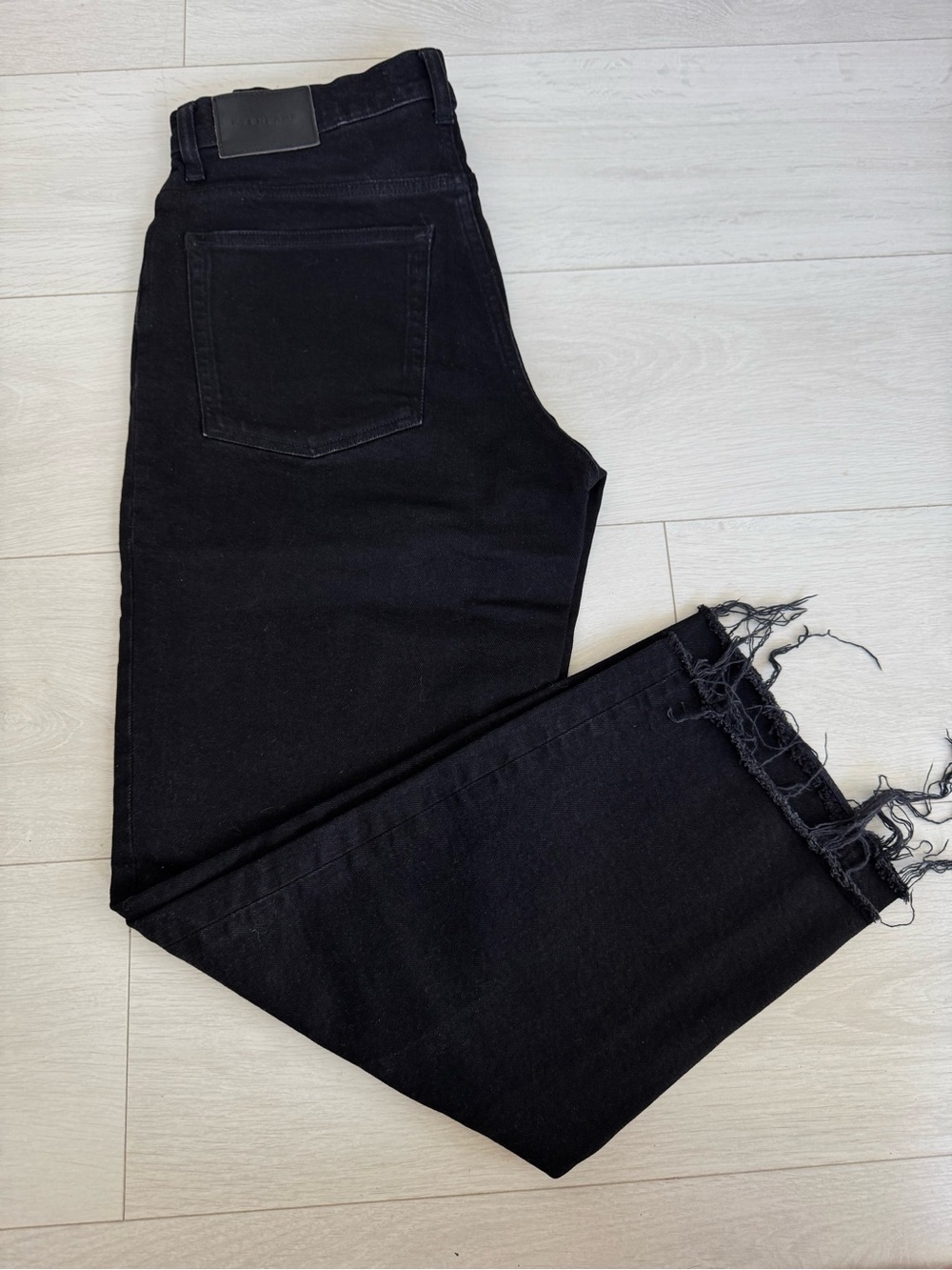 Everlane The Way High Jeans High Rise Black Denim Size 27 - 96% Organic